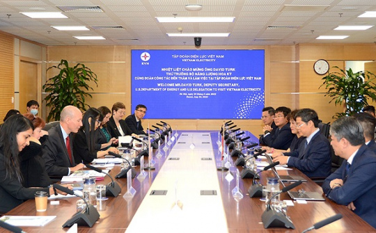 Tập đoàn Điện lực Việt Nam hợp tác với Bộ Năng lượng Mỹ