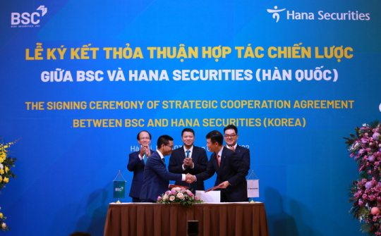 BSC và HSC (Hàn Quốc) ký kết thỏa thuận hợp tác chiến lược