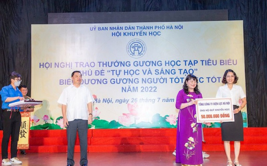 EVNHANOI đồng hành cùng Quỹ Khuyến học Thành phố Hà Nội