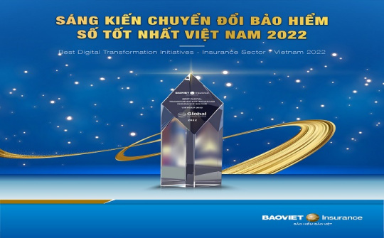 Bảo Việt nhận giải thưởng “Sáng kiến chuyển đổi bảo hiểm số tốt nhất Việt Nam 2022”