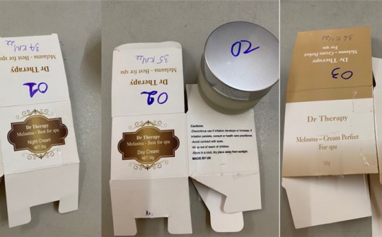 Bộ Công Thương cảnh báo 3 sản phẩm mỹ phẩm chứa chất cấm