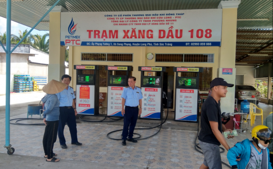 Xử lý tình trạng cửa hàng hết xăng, dầu: QLTT Sóc Trăng yêu cầu thương nhân đầu mối cam kết cung ứng hàng