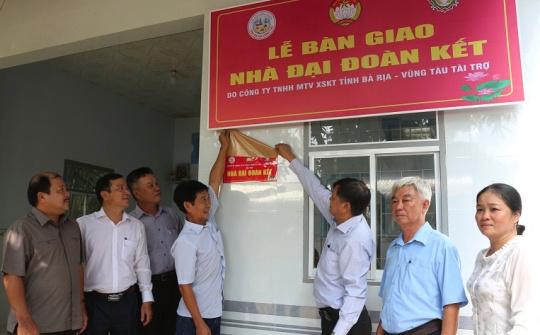 Xổ số kiến thiết Bà Rịa - Vũng Tàu: Trao tặng 6 căn nhà Đại đoàn kết tại tỉnh Đồng Tháp