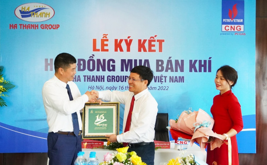 CNG Việt Nam ký hợp đồng mua bán khí với Hà Thanh Group