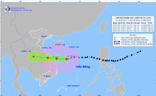 Thủ tướng tiếp tục ra công điện yêu cầu tập trung ứng phó khẩn cấp với bão số 4