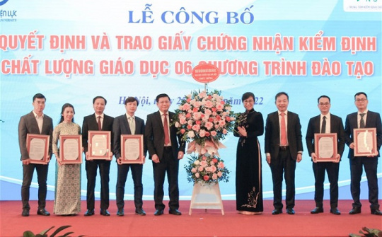 Đại học Điện lực đón nhận Giấy chứng nhận kiểm định chất lượng giáo dục