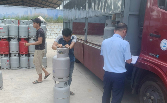 Cục QLTT tỉnh Khánh Hòa: Xử phạt 70 triệu đồng với 1 thương nhân kinh doanh khí