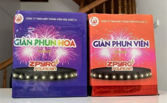 Cảnh báo về việc mua pháo hoa trực tuyến