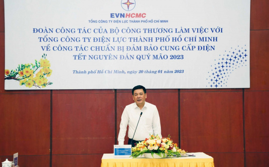 Bộ trưởng Nguyễn Hồng Diên kiểm tra cung ứng điện dịp Tết tại TP. Hồ Chí Minh