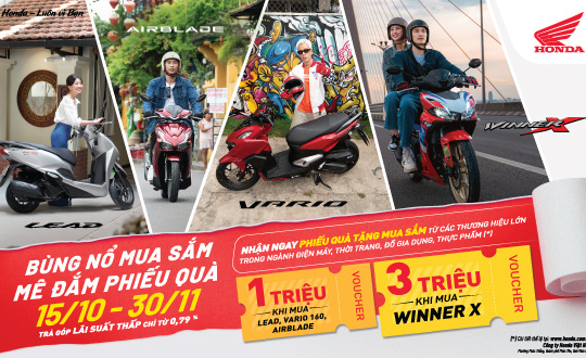 Honda Việt Nam tung chương trình khuyến mại hấp dẫn