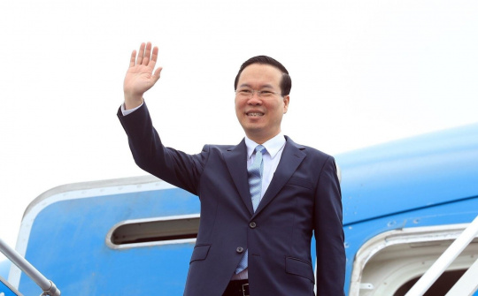 Chủ tịch nước Võ Văn Thưởng lên đường dự Diễn đàn cấp cao hợp tác quốc tế 'Vành đai và Con đường' lần thứ ba