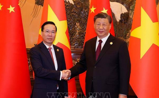 Chủ tịch nước Võ Văn Thưởng hội kiến Tổng Bí thư, Chủ tịch Trung Quốc Tập Cận Bình