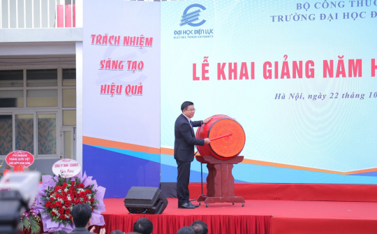 Trường Đại học Điện lực chào đón năm học mới, niềm vui, khí thế mới