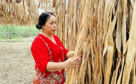 Sản phẩm thủ công mỹ nghệ từ sợi chuối “tiếp sức” từ nguồn khuyến công