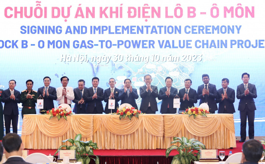Ký kết thỏa thuận khung, trao thầu hợp đồng EPC1#1 chuỗi dự án khí điện Lô B