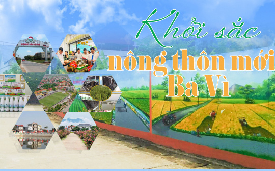 Khởi sắc nông thôn mới Ba Vì