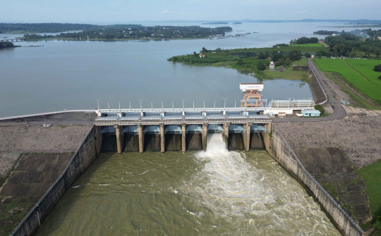 Mực nước hồ thủy điện ngày 31/10: Thủy điện Trị An xả tràn từ 1/11