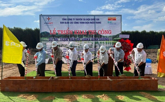 Triển khai thi công Dự án Trạm biến áp 500kV Bình Dương 1