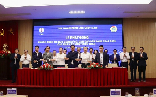 EVNGENCO1: Các đơn vị nhiệt điện ký giao ước thi đua giảm sự cố, đảm bảo sẵn sàng phát điện