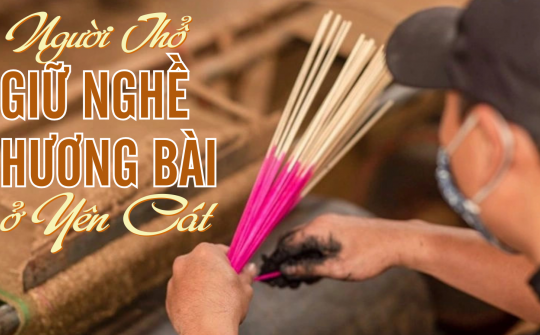 Người Thổ giữ nghề hương bài ở Yên Cát