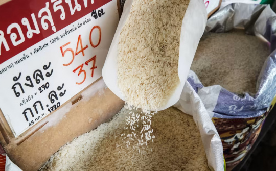 Thái Lan hạ mục tiêu xuất khẩu gạo năm 2023 xuống mức 7,5 triệu tấn