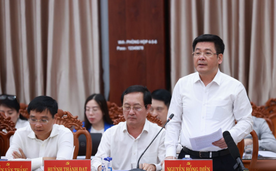 Bộ trưởng Nguyễn Hồng Diên: 5 nhiệm vụ trọng tâm để phát triển kinh tế tỉnh Bến Tre