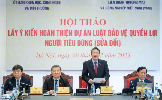 Tiếp tục hoàn thiện Dự thảo Luật Bảo vệ quyền lợi người tiêu dùng (sửa đổi)