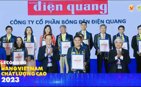 Điện Quang 27 năm liên tục đạt danh hiệu Hàng Việt Nam chất lượng cao