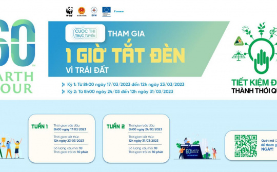 Phát động cuộc thi trực tuyến “Tìm hiểu kiến thức về Chiến dịch Giờ Trái đất năm 2023”