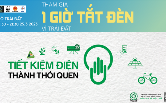 EVNHANOI hưởng ứng sự kiện Giờ Trái đất năm 2023