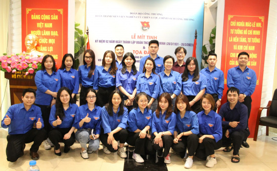 Đoàn Thanh niên Viện Nghiên cứu chiến lược, chính sách Công Thương hướng đến Kỷ niệm 92 năm Ngày thành lập Đoàn