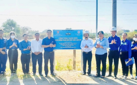 PC Bình Thuận: Bàn giao công trình thanh niên “Thắp sáng đường quê”