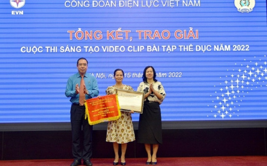 Nhiệt điện Hải Phòng: Đạt giải nhất cuộc thi sáng tạo Video Clip “Bài tập thể dục”