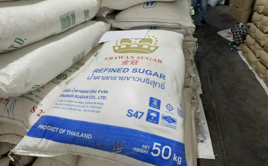 Liên tiếp tạm giữ gần 80 tấn đường cát Thái Lan có dấu hiệu nhập lậu