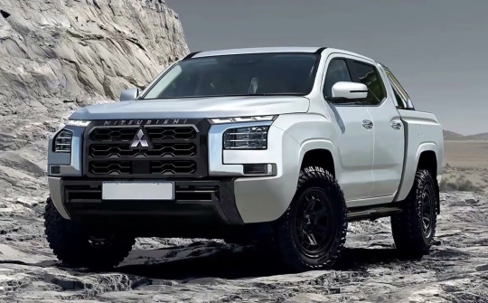 Lộ diện hình ảnh mới về Mitsubishi Triton 2024