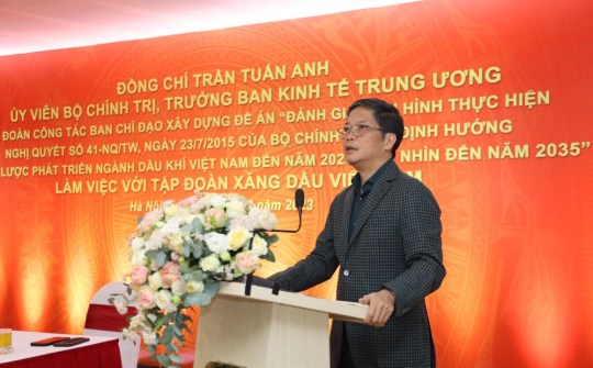 Ban Kinh tế Trung ương làm việc với Tập đoàn Xăng dầu Việt Nam về Nghị quyết 41-NQ/TW của Bộ Chính trị