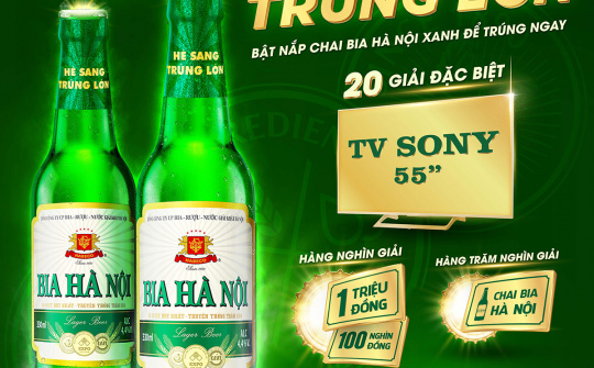 Chào nắng hè, Bia Hà Nội xanh cùng chương trình khuyến mại "Hè sang trúng lớn"