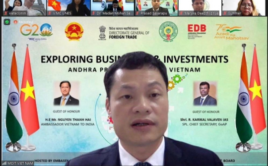 Việt Nam và bang Andhra Pradesh (Ấn Độ) thúc đẩy hợp tác