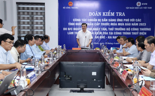 Thứ trưởng Nguyễn Sinh Nhật Tân kiểm tra công tác phòng chống thiên tai tại Thủy điện An Khê – Ka Nak