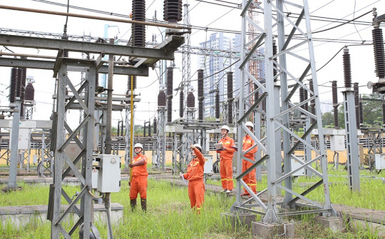 Phối hợp các lực lượng diễn tập ứng phó sự cố lưới điện truyền tải