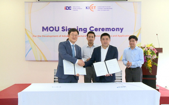 Ký kết MOU giữa Trung tâm Hỗ trợ phát triển công nghiệp và Viện Kỹ thuật và Công nghệ Hàn Quốc