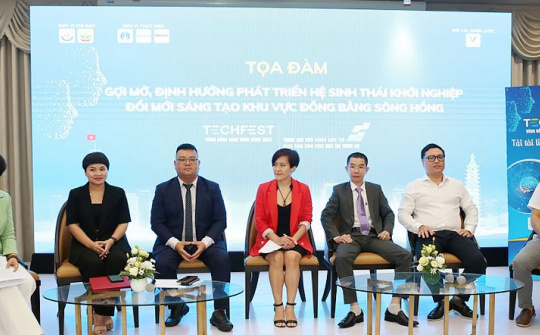 “Kết nối thúc đẩy khởi nghiệp đổi mới sáng tạo khu vực đồng bằng sông Hồng”