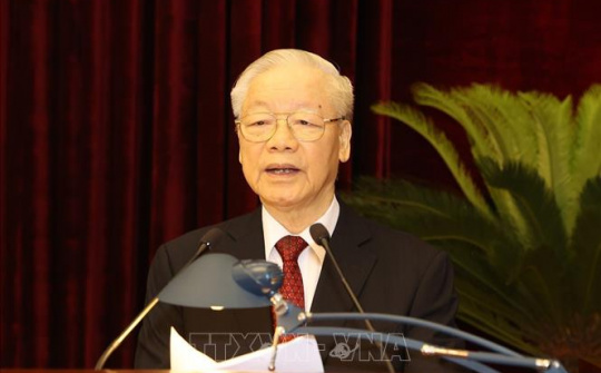 Tổng Bí thư Nguyễn Phú Trọng chủ trì và phát biểu khai mạc Hội nghị Trung ương giữa nhiệm kỳ khóa XIII