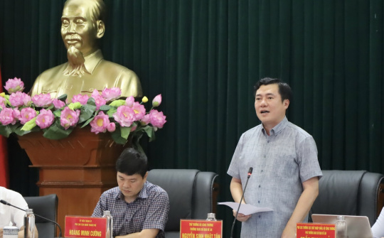 Thứ trưởng Nguyễn Sinh Nhật Tân làm việc với UBND TP Hải Phòng về đề án phát triển dịch vụ logistics