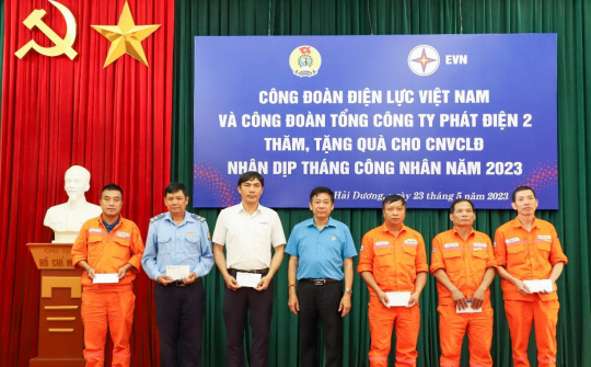 Công đoàn EVNGENCO2 thăm hỏi người lao động Nhiệt điện Phả Lại và Thủy điện Thác Mơ