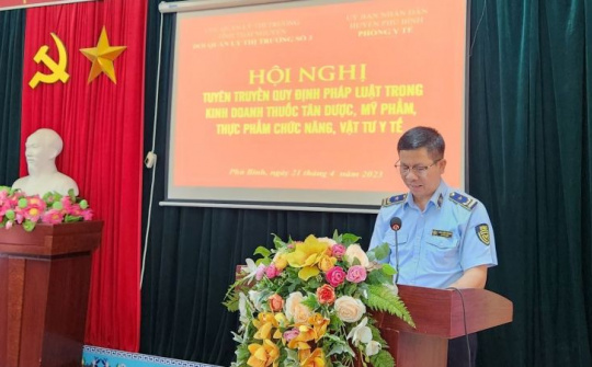 Cục QLTT Thái Nguyên: Công tác tuyên truyền pháp luật luôn là nhiệm vụ trọng tâm