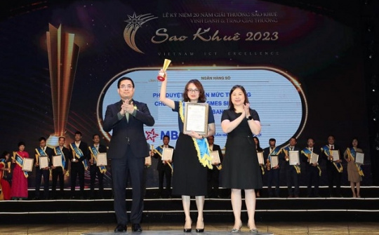 Ngân hàng MB tiếp tục ghi danh tại giải thưởng Sao Khuê 2023
