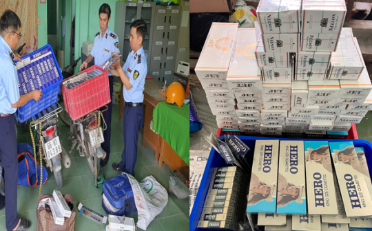 Đồng Tháp: Thu giữ trên 1.300 bao thuốc lá nhập lậu