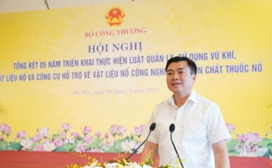 Bộ Công Thương nỗ lực trong thực thi Luật quản lý, sử dụng vũ khí, vật liệu nổ