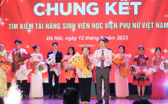 Đã tìm ra quán quân Tìm kiếm tài năng sinh viên Học viện Phụ nữ Việt Nam năm 2023